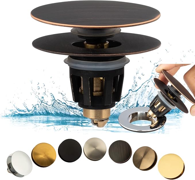 Artiwell Universal Bathroom Sink Drain Stopper, Fits Most Pop-Up Drains by Artiwell