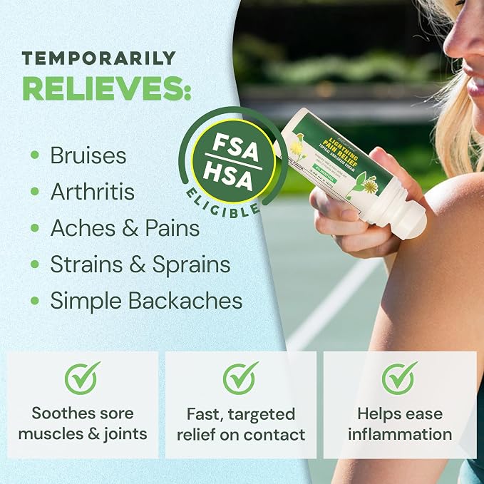 Ebanel Pain Relief Roll On for Arthritis, Strains & Sprains - Image 2