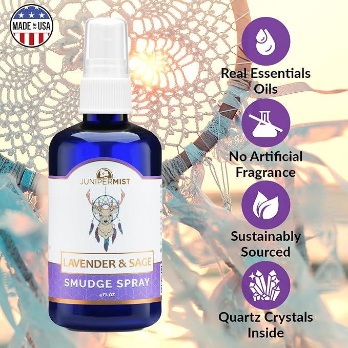 Lavender and Sage Smudge Spray Calm & Clear - Image 4