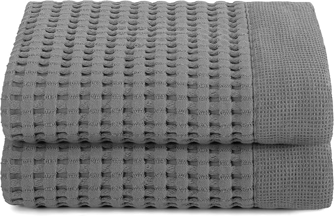 GILDEN TREE Waffle Hand Towels for Bathroom Quick Dry Large Luxury Lint Free by GildenTree