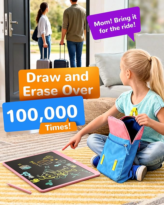 KOKODI LCD Writing Tablet, 16 Inch Colorful Toddler Doodle Board Drawing Tablet - Image 5