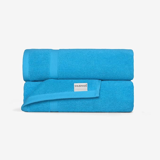 SALBAKOS 100% Turkish Cotton Bath Mat Set 2-Piece - Image 2