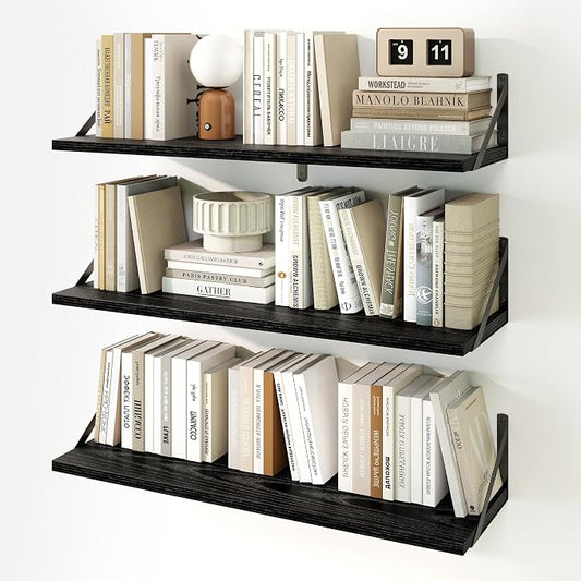Fun Memories Floating Shelves, 32 x 8 Inches, Decorative Storage by FunMemories