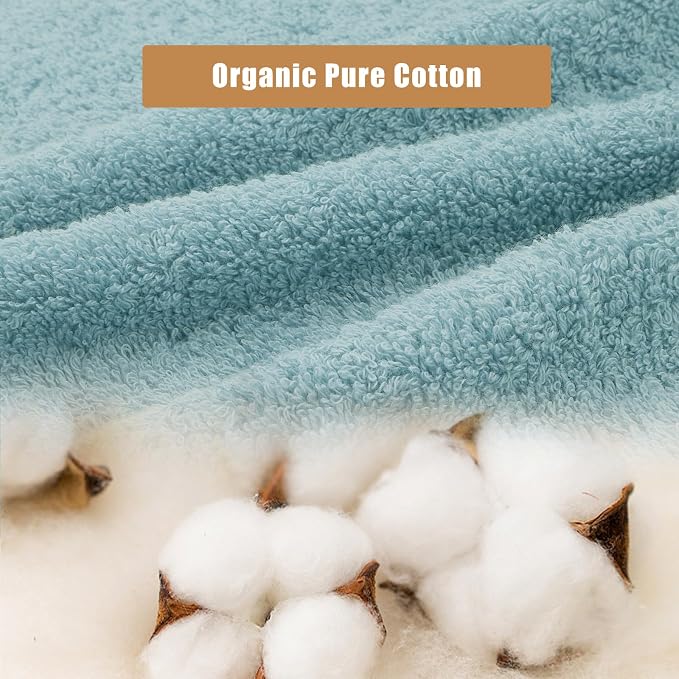 SEMAXE Hand Towel for Bathroom, 100% Combed Cotton Towel - Image 2
