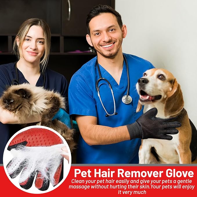 Upgrade Pet Grooming Gloves, Grooming Gloves - Image 7