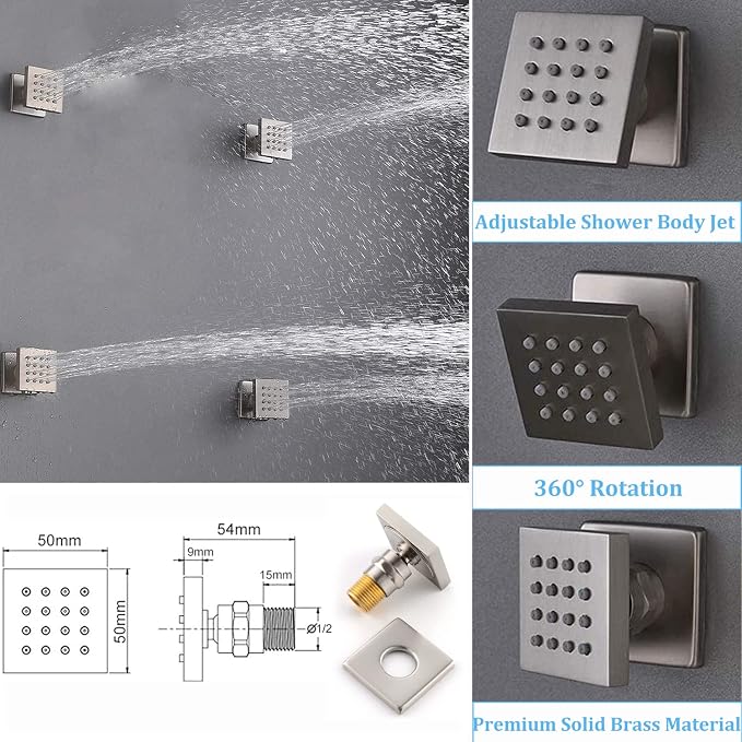 Brushed Nickel Shower System - Image 7