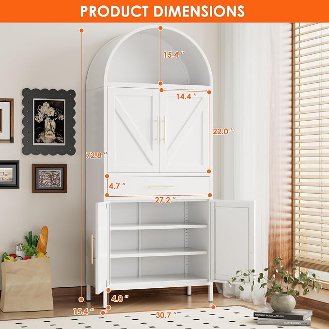 73” Kitchen Pantry Cabinet - Image 2
