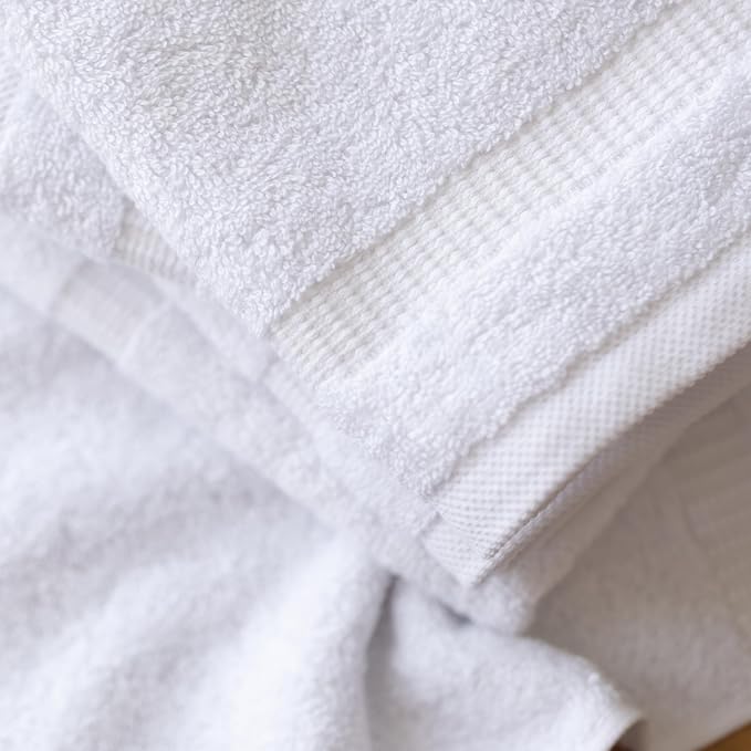 SALBAKOS 100% Turkish Cotton Washcloth Set of 12 13x13 inch | Heirloom Quality - Image 4
