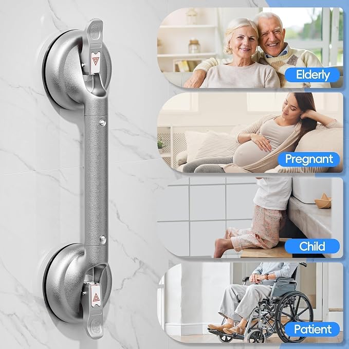 SPECILITE 17 Inch Grab Bars for Bathtubs and Showers, Seniors Handles for - Image 8