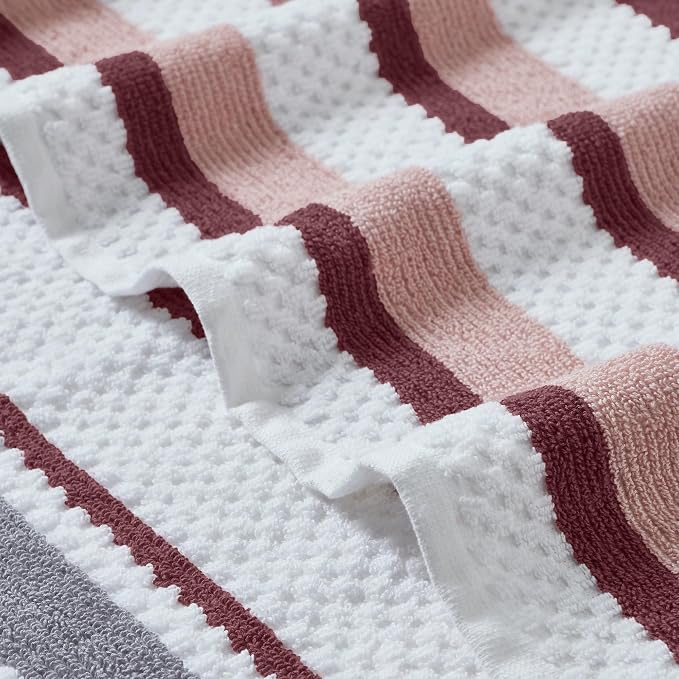 Modern Threads Pax 6-Piece Reversible Yarn Dyed Jacquard Towel Set - Image 2
