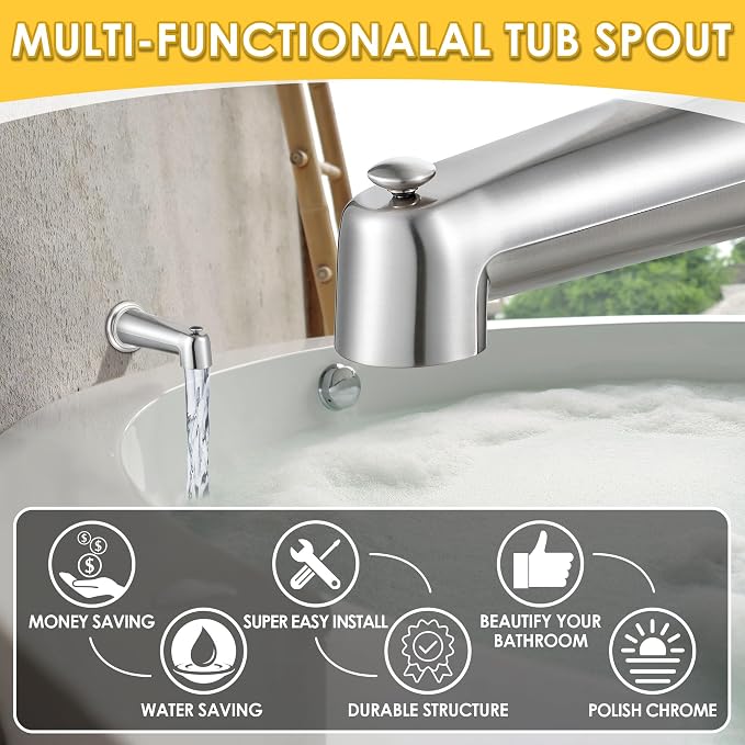 Enhon 7 Inch Slip on Tub Spout - Image 6