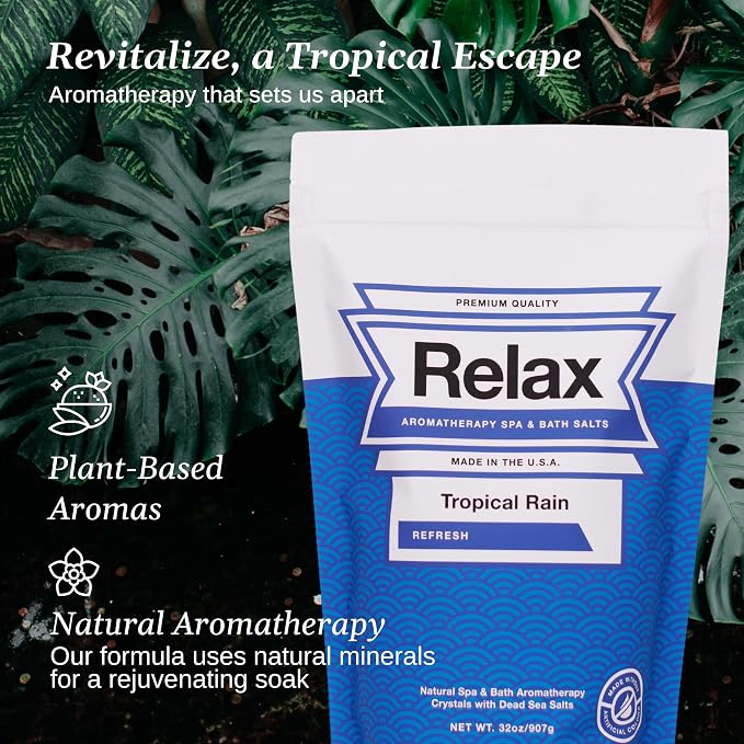 Relax Spa & Bath, Epsom & Dead Sea Salts, Aromatherapy Bath Salts - Image 4
