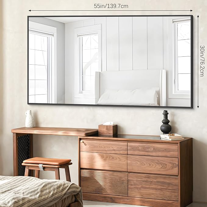 BONEWEI Bathroom Mirror, 30x55 inch Wall Mirror - Image 2