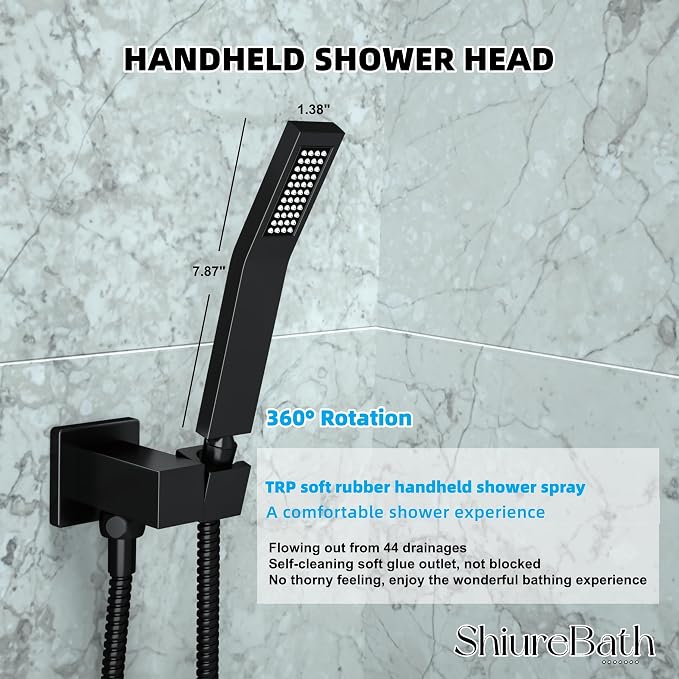 10 Inch Shower Faucet Set, Rainfall Shower System - Image 5