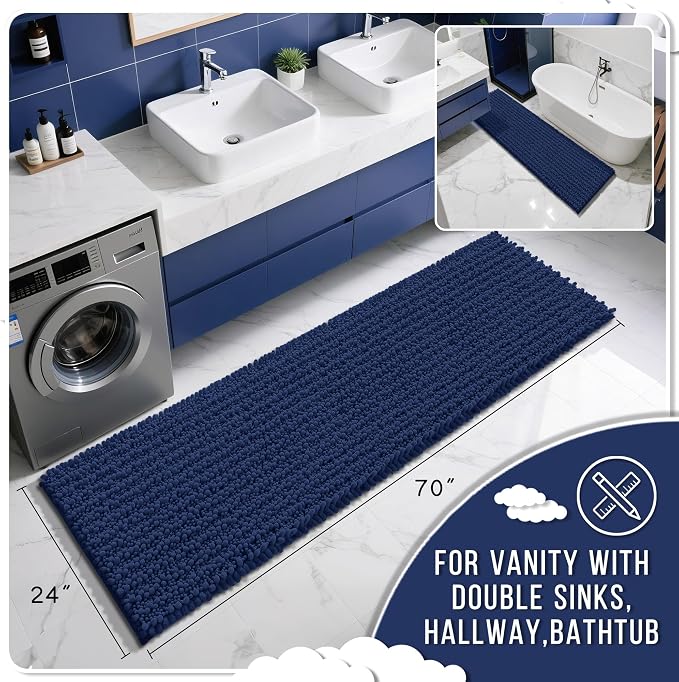 Yimobra Bathroom Runner Rug 70x24 Inch - Image 2