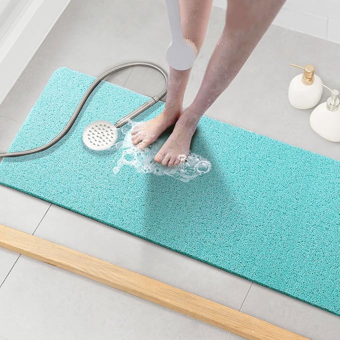 Asvin Soft Textured Bath, Tub Mat, 47x16 Inch, Phthalate Free, Non Slip Comfort by Asvin
