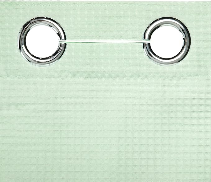 River Dream Hotel Grade No Hooks Needed Shower Curtain - Image 3