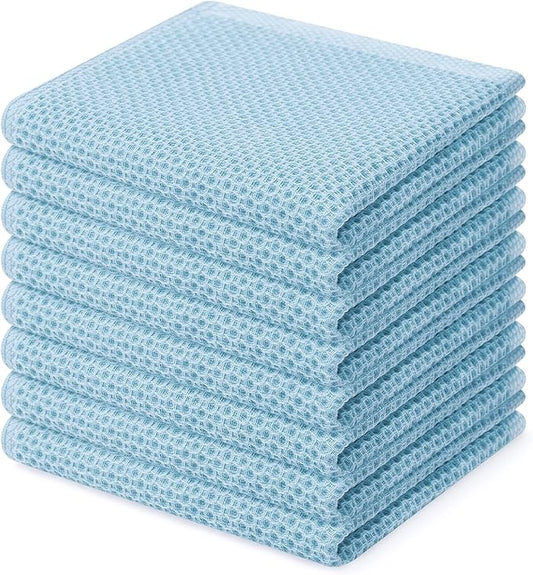 Homaxy 100% Cotton Waffle Weave Kitchen Dish Cloths, Ultra Soft Absorbent Quick by Homaxy