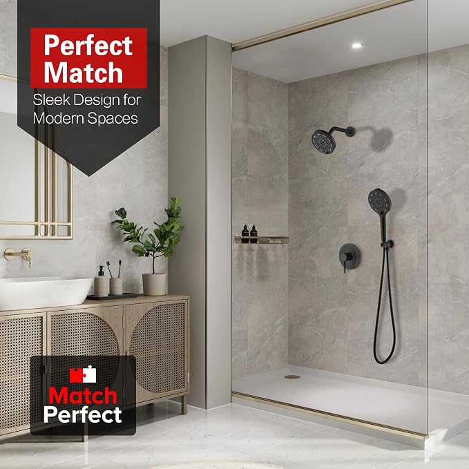 SUMERAIN Matte Black Shower System - Image 3