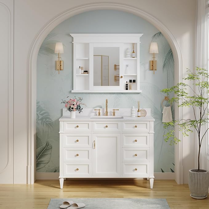 WELLFOR40 x 32" Bathroom Medicine Cabinet - Image 6