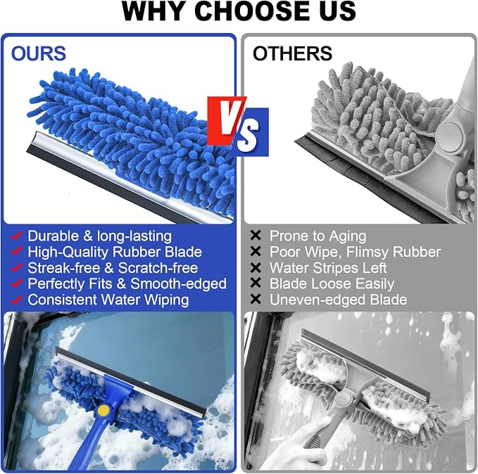 Wontolf 79'' Window Squeegee Cleaner Tool - Image 6