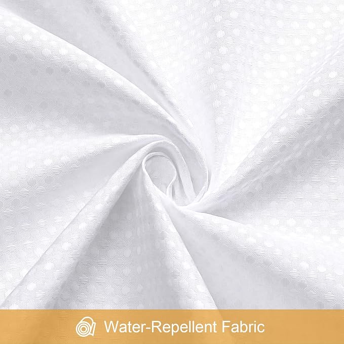 3 in 1 Extra Long Shower Curtain Set-72 W x 84 H, Waterproof Fabric - Image 7
