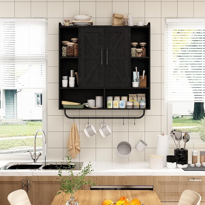 RUSTOWN Rustic Wood Wall Bathroom Cabinet, Farmhouse Medicine Cabinet Wall - Image 6