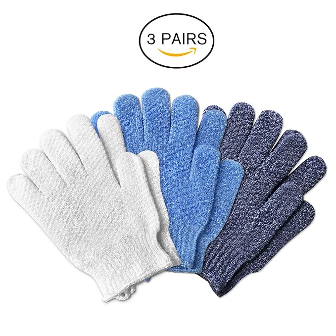 Evridwear Exfoliating Glove for Shower Men and Women, Dual Texture Bath Body - Image 5