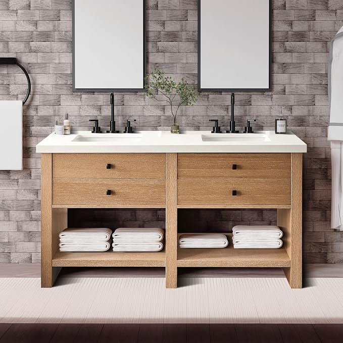60" Double Sink Bathroom Vanity by Unknown
