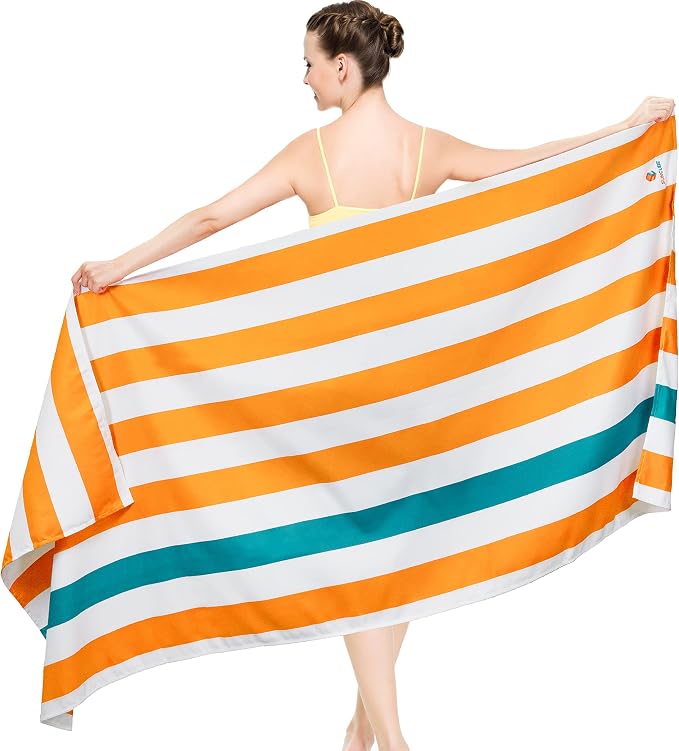 SUN CUBE Microfiber Beach Towel, Quick Dry Sand Free Beach Towel, Lightweight by SUN+CUBE