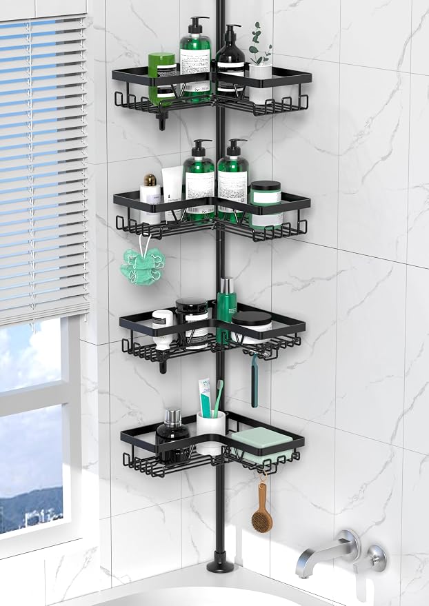 Corner Shower Caddy Tension Pole by DAOYA