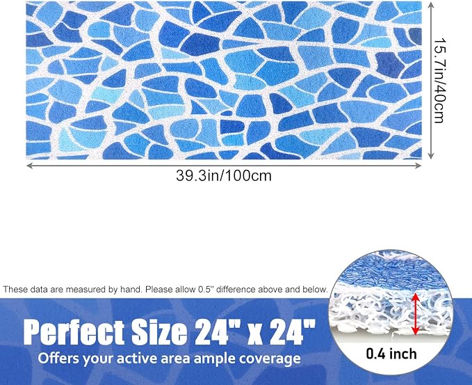 Bathtub Mat Shower Mat Non-Slip, 16x 39 Inch, Soft Comfort Bath Mat - Image 6