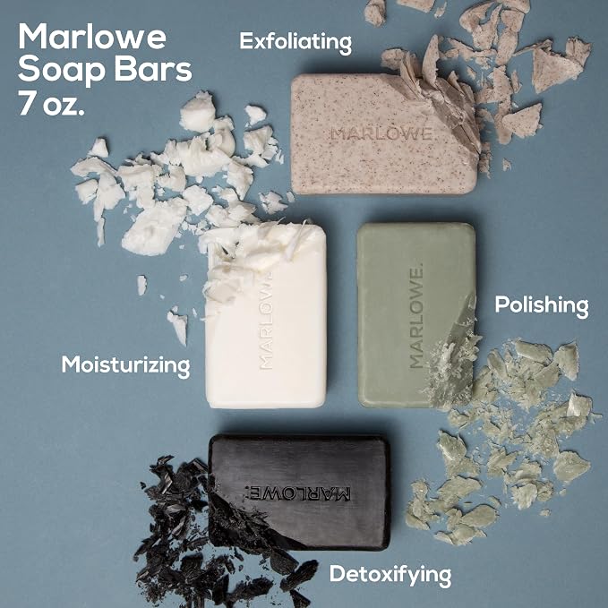 MARLOWE. No. 102 Body Scrub Soap 7 oz, Exfoliating Soap Bar - Image 6