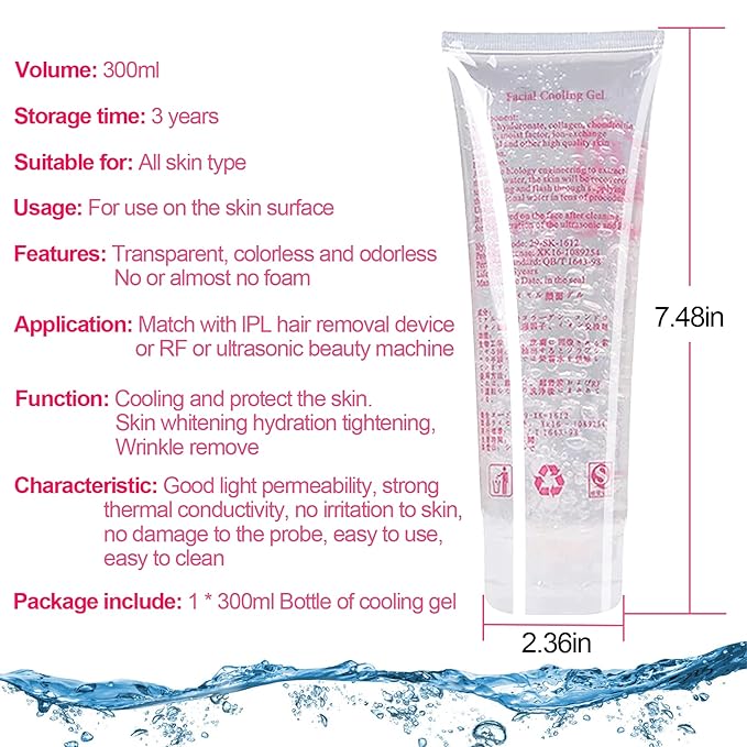 300ML Cooling Gel for Laser Hair Removal Device and Radio Frequency Facial Body - Image 6