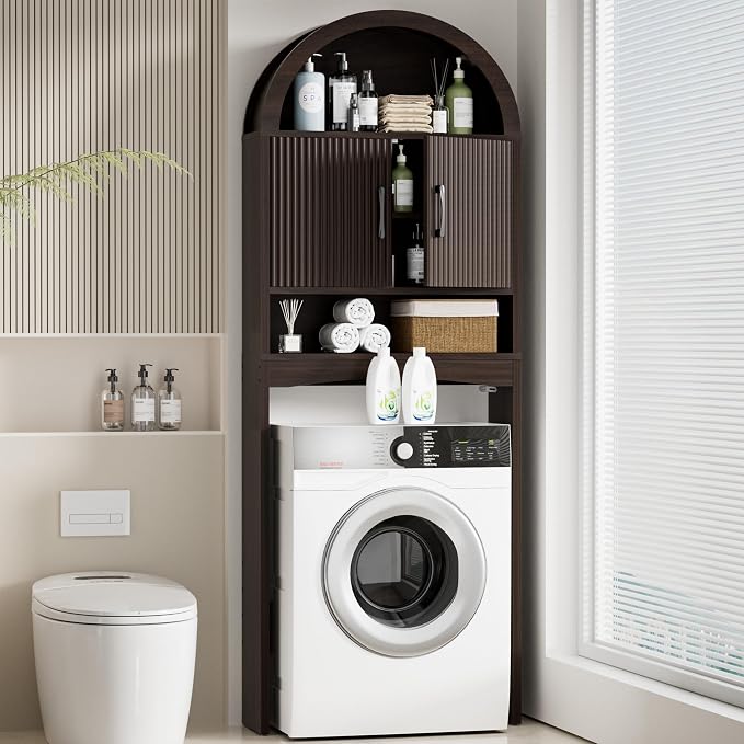 Spurgehom Over The Toilet Storage Cabinet, Bathroom Shelf Organizer Freestanding - Image 7