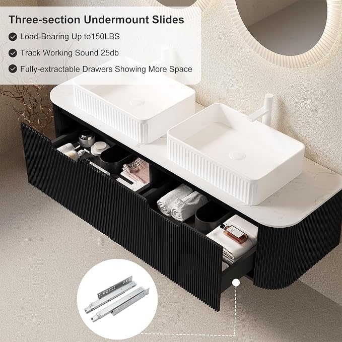 60" Floating Bathroom Vanity - Image 5