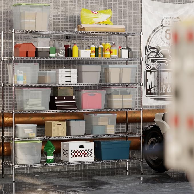 18" Deep x 72" Wide x 74" Height Wire Shelving Kit | 6-Tier | NSF Commercial - Image 6