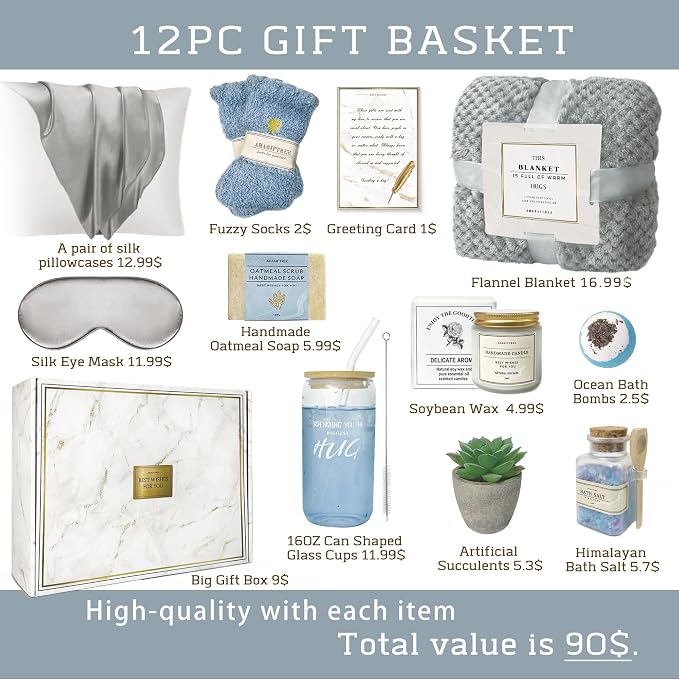 Get Well Soon Gift Baskets For Women, Care Package, Sympathy Gifts, Condolences - Image 3