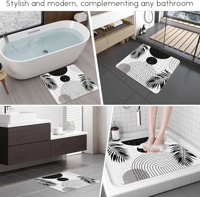 Bathtub Mat Non Slip, Bohemia Square Bath tub Mat Shower Floor Mat - Image 6