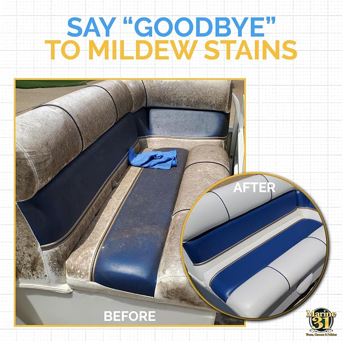 Marine 31 Mildew Stain Remover & Cleaner | Removes Stains from Boats, Bathrooms - Image 3