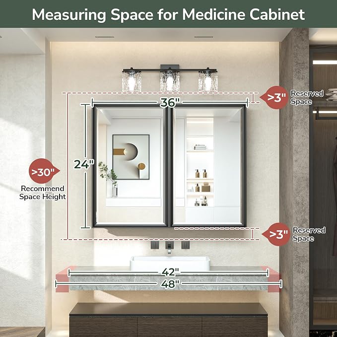 TokeShimi 36x24 Bathroom Mirror - Image 3