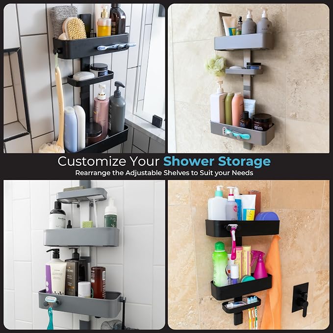Rust Resistant Hygienic Shower Caddy – Hanging Bathroom Organizer - Image 5
