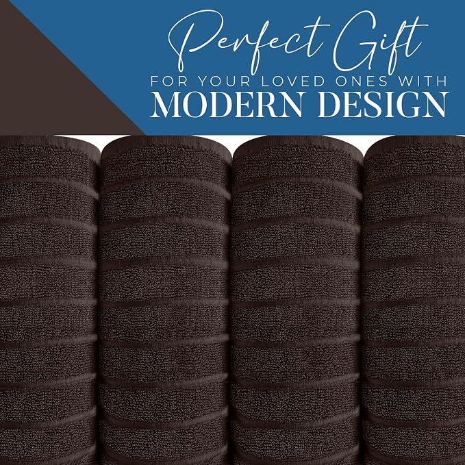 DAN RIVER Pack of 2 Bath Sheet 35x70 Inches, Ribbed Oversized Bath Sheets Towels - Image 6