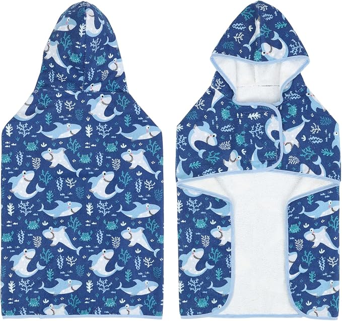 HDE Dog Bathrobe Super Absorbent Quick Drying Puppy Towel Wrap Coat Adjustable - Image 5