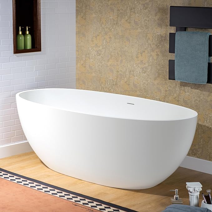 WOODBRIDGE 61 in. x 30.75 in. Stone Resin Luxury Contemporary Solid Surface - Image 2