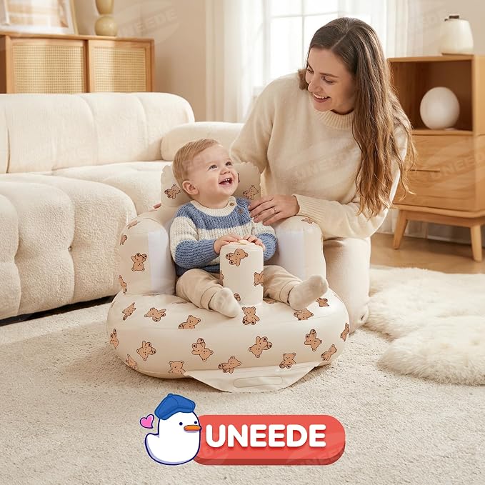 UNEEDE Inflatable Baby Seat for 3 Months & Up, Infant Floor Chair for Sitting Up - Image 7