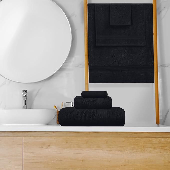 GLAMBURG Ultra Soft 8-Piece Towel Set - Image 4
