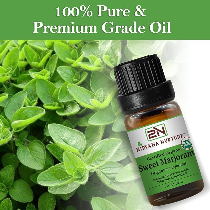 Sweet Marjoram Essential Oil USDA Certified Organic, 100% Pure Natural Premium - Image 7