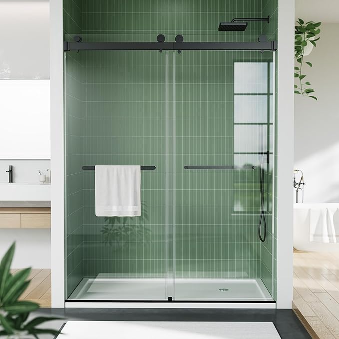 Stainless Steel Sliding Shower Door, 44-48" Adjustable Width x 74" Height - Image 8