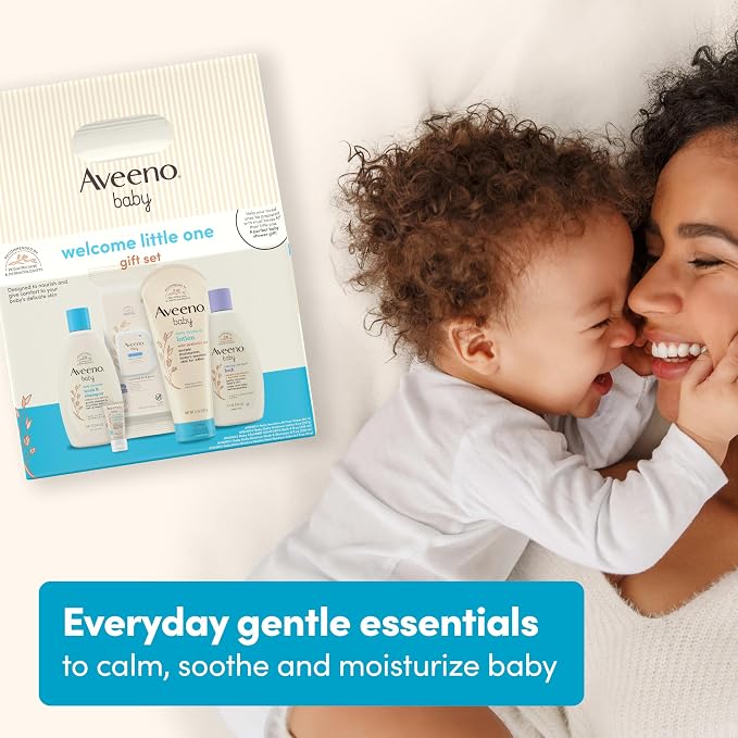 Aveeno Baby Welcome Little One Gift Set, Skincare Set - Image 6